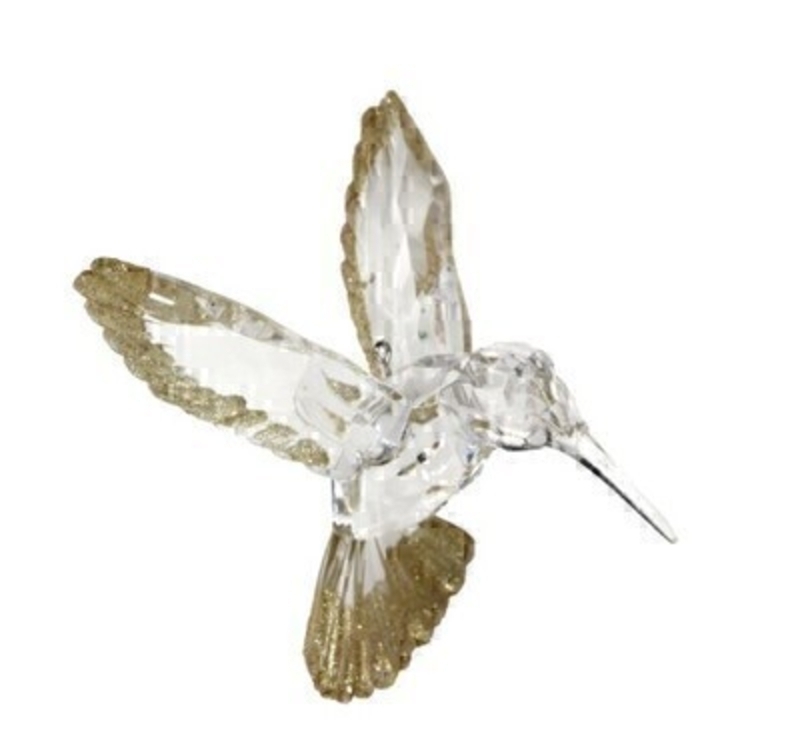 This beautiful clear and glitter hummingbird Christmas tree hanging decoration is by Designer Gisela Graham. This fesive hanging ornament by Gisela Graham will delight for years to come. It will compliment any Christmas Tree and will bring Christmas cheer to children at Christmas time year after year. Remember Booker Flowers and Gifts for Gisela Graham Christmas Decorations. 
